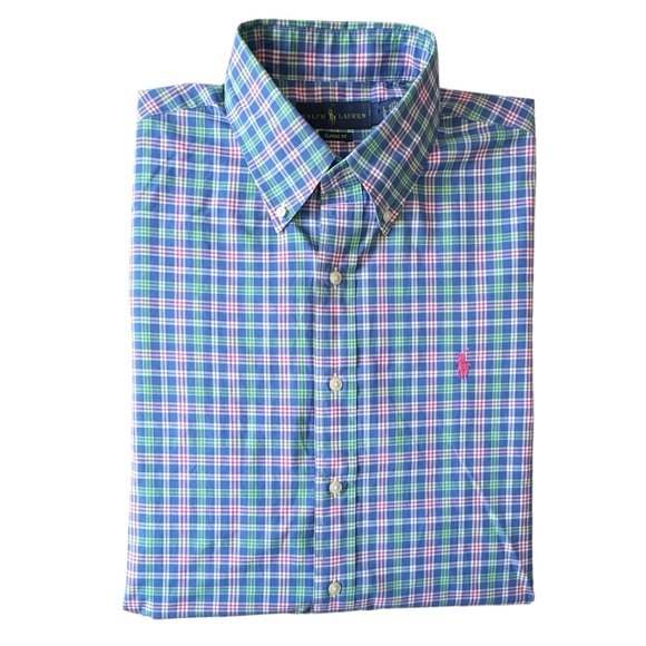 Polo Ralph Lauren Plaid Button Down Shirt | LARGE - Picture 7 of 13